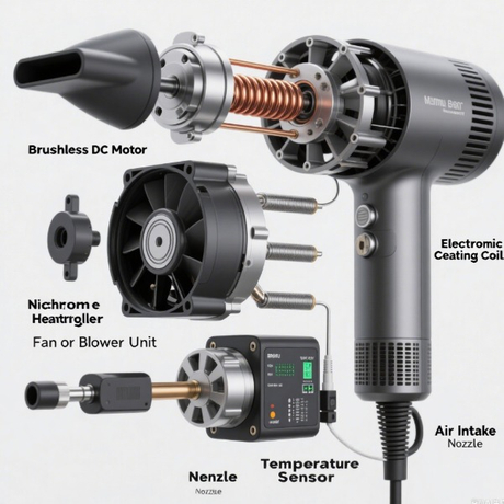 Componenti chiave di un asciugacapelli con motore brushless.jpg