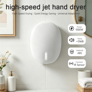 Secador de manos montado en la pared con filtro HEPA UV-C SF-5050 para ba&ntilde;os comerciales