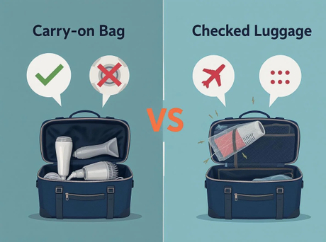 Comparaison-d'emballage-s&egrave;che-cheveux-carry-on-versus-checked-luggage.jpeg