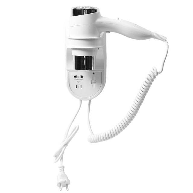 مجفف شعر بالأيونات السالبة مثبت على الحائط RCY-67430G للاستخدام في حمام الفندق