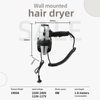 S&egrave;che-cheveux mural pour h&ocirc;tel en acier inoxydable 304 RCY-1400A