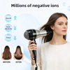 Secador de pelo de pared para hotel con tecnolog&iacute;a de iones negativos para un cabello m&aacute;s suave y brillante.